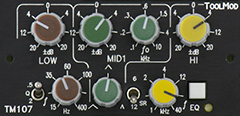 3-Band-EQ 20 dB, Version h