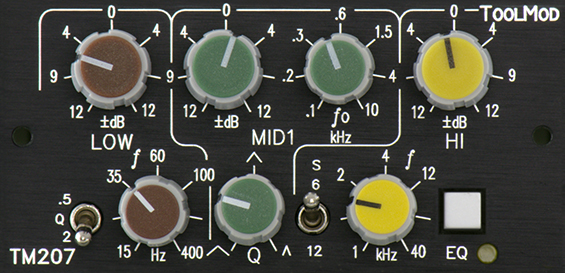 3-Band-Stereo-EQ 12 dB, Version h