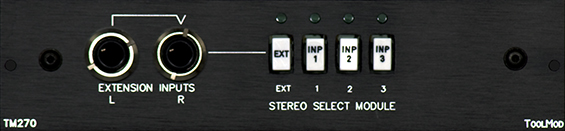 Abhörwahl-Modul mit 4 Stereo-Eingängen, Version h